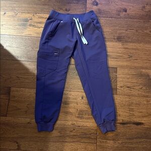 Figs Jogger Scrub Pants Size extra small petite purple shadow